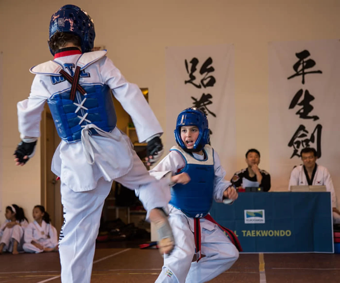 Kids martial arts discipline and focus