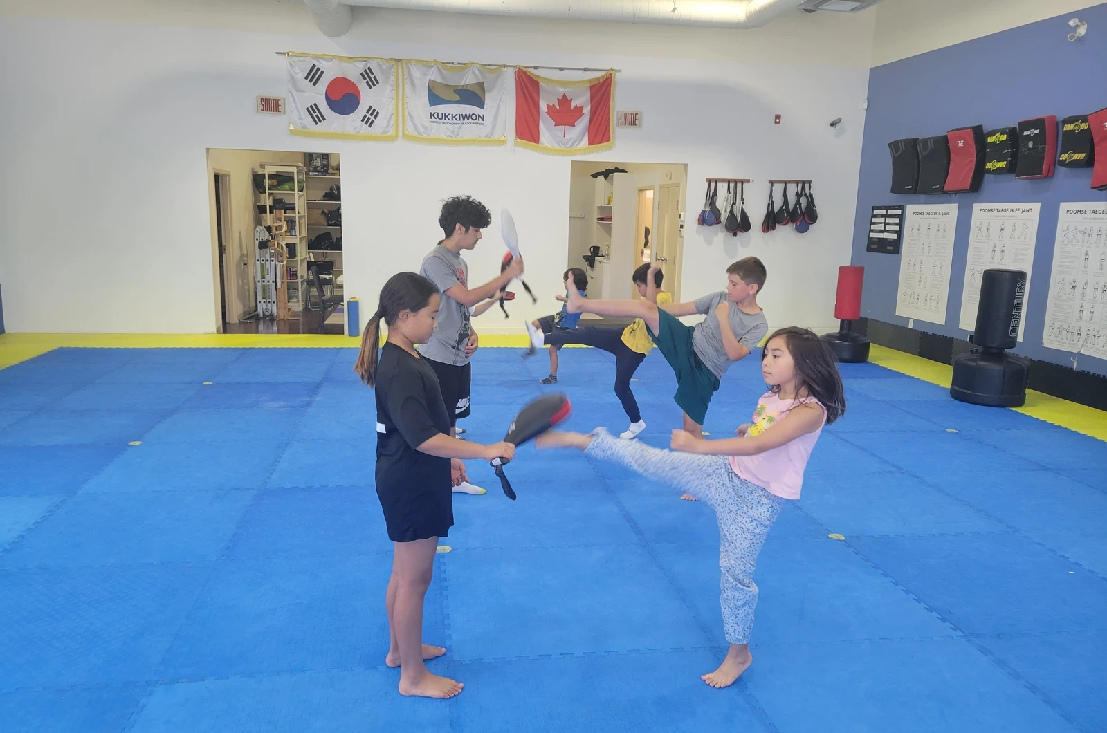 Kids summer camp training at M.T.L Taekwondo