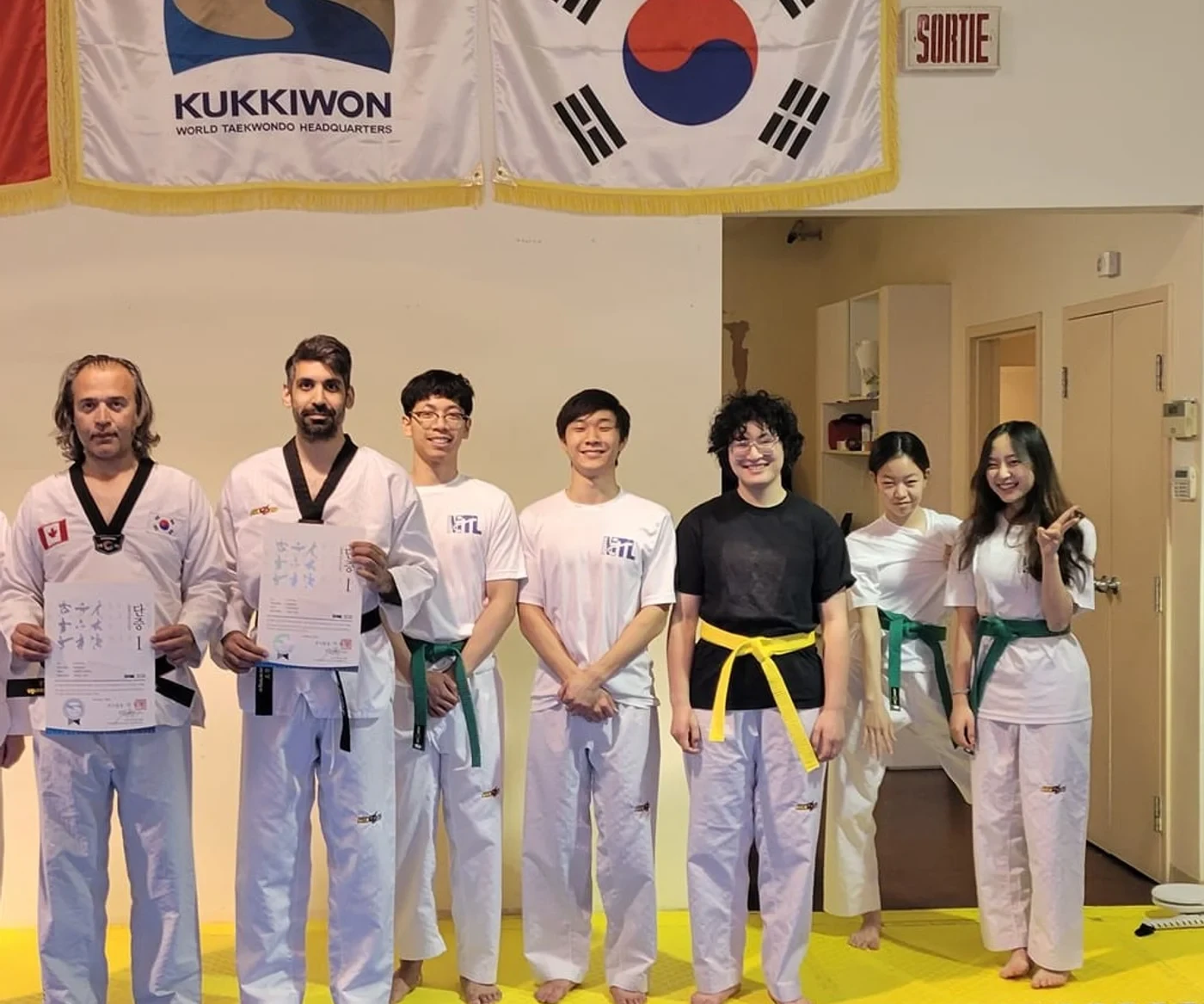 Taekwondo self-defense training at M.T.L Taekwondo